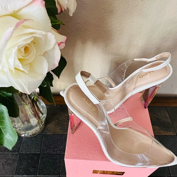 ALDO Rainbow Clear Classic sandals!! - Picture 3 of 3